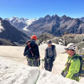 A full week in the mountains ⛰️❄️
Our latest Intensive Mountaineering Skills Course delivered the full alpine experience — five days of perfect weather for learning and climbing, followed by a proper winter finish with fresh snow, a cosy hut day, and a descent in light rain on the final day.
From ropework and glacier travel to movement on snow, ice, and alpine rock, it was a rewarding progression for the whole team. Big conditions, big learning, and a great group to share it with.
This is what real mountaineering looks like — adapting to the mountains as they change.
📍 Aoraki / Mount Cook National Park
📸 P. Stevens
👉 Ready to build your alpine skills? Check out the course via the link in bio.
🔗 https://alpinerecreation.com/new-zealand-alpine-instruction-courses/mountaineering-and-climbing-instruction-courses/intensive-mountaineering-skills-course
#Mountaineering #AlpineSkills #AorakiMountCook #ClimbNZ #MountainSkills - A full week in the mountains ⛰️❄️ Our latest Intensive Mountaineering Skills Course delivered the full alpine experience — five days of perfect weather for learning and climbing, followed by a proper winter finish with fresh snow, a cosy hut day, and a descent in light rain on the final day. 3