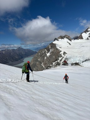 Mount Cook Glaciers Trek 🏔️🥾
A short weather window and scenic heli flight up to Plateau Hut set the tone for an unforgettable few days on the glacier. 🌤️🚁
Fresh off the skids, we headed out for crevasse skills — roping up, snow anchors, holding a fall. Then we headed out to explore the glacier and step inside a crevasse, its hidden ramp leading deep into the blue.
The following day, we climbed Glacier Dome, standing above the vast sweep of the upper glacier and its surrounding peaks.
Big terrain. Real skills. The kind of experience that will leave lasting memories. ❄️
📸 @ryancolleynz
#GlacierHike #AorakiMountCook #PlateauHut #MountCookGlaciers #GlacierAdventure - Mount Cook Glaciers Trek 🏔️🥾 A short weather window and scenic heli flight up to Plateau Hut set the tone for an unforgettable few days on the glacier. 5