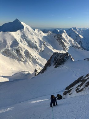 What a start to the alpine climbing season! Six magical days up high with Christoff from Germany, soaking up a dream weather window and kicking things off in style.
We sharpened the tools with some skills days on ANZAC Peaks and Glacier Dome, then set our sights on the big one. Aoraki put up a real fight — bullet-hard ice turned us around just shy of the summit — but a spectacular sunrise spilling over Mount Tasman made every swing and step worth it.
After a well-earned rest day at Plateau Hut (plus plenty of yarns with great crew), we snuck in a final mission: an ascent of Dixon Peak to wrap up the trip before catching the heli down.
Alpine climbing at its best — long days, firm conditions, the best weather window in months, big grins. Top time in the mountains! 🏔️✨
📸 @millermountainguides
#AorakiMountCook #DixonPeak #NZMountains #AlpineClimbing #PlateauHut #SouthernAlps #GuideLife #ClimbNZ #Mountaineering #Aoraki #Alpinism #ChasingSunrise #AlpineRecreation #WeAreIFMGA - What a start to the alpine climbing season! 2