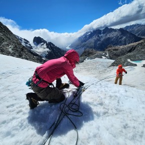 🏔️ Want to level up your alpine game in 2026?
We have a few spaces still open on our upcoming mountaineering skills courses — learn to move with confidence, make smart decisions in the mountains, and push past your limits! 💪
📍 Based at Caroline Hut — our private, heated alpine hut tucked into the heart of the Southern Alps — both courses combine expert guides, hands-on skills, and unforgettable mountain experiences. 
🔥 5 Day Introductory Mountaineering Course
Perfect for beginners or those new to alpine terrain. You’ll learn essential techniques like using crampons & ice-axe, ropework basics, snow and glacier travel, risk awareness and safe mountain movement — all while climbing Kaitiaki Peak and tackling real backcountry terrain. 
📅 Upcoming dates with spaces:
• 9–13 Feb 2026 — 2 spots
• 2–6 Mar 2026 — 2 spots
• 6–10 Apr 2026 — 3 spots
🔥 7 Day Intensive Mountaineering Skills Course
For adventurers who want a more thorough grounding in technical mountaineering. Includes advanced rope systems, glacier travel, crevasse rescue, pitched climbing, abseiling and more — tailored to conditions and group needs. 
📅 Dates with spaces:
• 3–9 Feb 2026 — 1 spot
• 30 Mar–5 Apr / 3 Apr — 1 spot
• 13–19 Apr 2026 — 2 spots
✨ Why join? Hands-on skills from IFMGA/NZMGA guides, small group ratios, stunning alpine terrain, and the confidence to explore and learn skills safely. Both courses are unique chances to build real mountaineering ability in real mountain terrain — from your first step up the glacier to advanced techniques. 
👉 DM or hit the link in bio to book — our courses have been very popular this summer and these spaces go fast! 🏃🏽♀️
🔗 https://alpinerecreation.com/new-zealand-alpine-climbing-mountaineering-instruction-and-guided-ascents/mountaineering-skills-and-alpine-climbing-courses
📸 @pablo_borjas
#mountaineering #alpineclimbing #learnmountaineering #mountainskills #learntoclimb - 🏔️ Want to level up your alpine game in 2026? 2
