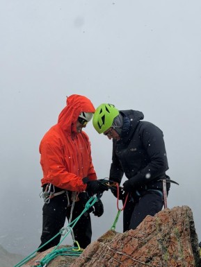 Just back from an epic few days on the Ball Pass Summit Trek in Aoraki / Mount Cook National Park — and wow, what a journey! 🌧️🥾
The hike in was a proper challenge: rough conditions and relentless terrain weaving up towards Caroline Hut. By the time we arrived, tired and sore, that warm, cosy haven with the fire crackling and a hot brew waiting felt like pure magic 🔥☕ — the perfect place to dry out and recharge after a hard slog. 
We woke to fresh snow, with more flakes still falling, so we spent some time sharpening alpine skills close to the hut — crampons, ice axe, and some abseiling — before the clouds finally lifted. And when they did… holy smokes. Aoraki and the Southern Alps revealed themselves in all their glory 🏔️❄️. Totally worth every step. 
Huge thanks to the mountains, the crew, and the unforgettable nights at Caroline Hut. Already dreaming of the next one. ✨
📸 P. Stevens
#BallPassSummit #AlpineTrek #MountainHiking #AorakiMountCook #CarolineHut #SouthernAlps #MountainAdventure #AlpineSkills #Crampons #IceAxe #Mountaineering #NZMGA #GuideLife - Just back from an epic few days on the Ball Pass Summit Trek in Aoraki / Mount Cook National Park — and wow, what a journey! 8