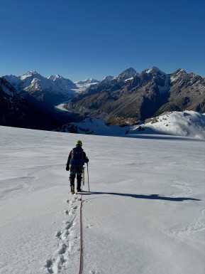 Above the inversion cloud and into the sunshine ☀️🏔️
Last week’s Winter Mountaineering Course delivered incredible conditions in Aoraki / Mount Cook National Park. With the airport socked in under cloud for several days, it felt like we had the whole National Park to ourselves.
Highlights included cramponing across a surprisingly well-covered (for May!) Ball Glacier in firm conditions, practicing avalanche rescue skills with the intuitive new Ortovox Diract Voice beacon (thanks @mountainadventurenz), and route-finding down Ball Ridge with stunning views out to Aoraki.
Over the course, participants developed essential winter mountaineering skills including:
• crampon and ice axe techniques
• glacier travel
• avalanche awareness and rescue
• ropework and belaying
• snow anchors
• route-finding and mountain decision-making
A fantastic week in the mountains with an enthusiastic crew and exceptional early winter conditions. ❄️⛏️
📸 @elke_mountain_guide
🔗 https://alpinerecreation.com/new-zealand-alpine-instruction-courses/mountaineering-and-climbing-instruction-courses/winter-mountaineering-course
#WinterMountaineering #AorakiMountCook #MountaineeringCourse #NZMountains #CarolineHut - Above the inversion cloud and into the sunshine ☀️🏔️ Last week’s Winter Mountaineering Course delivered incredible conditions in Aoraki / Mount Cook National Park. 2
