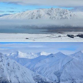 Stunning photos from guide @biaboucinhas from the hike out from Rex Simpson Hut 2 days ago — so much snow!!
What normally takes 3 hours, took 9 as they had to dig their way through waist deep snow drifts ❄️❄️❄️
#TekapoSnow #RexSimpsonHut #WinterIsHere #Snowshoeing #WinterAdventures - Stunning photos from guide @biaboucinhas from the hike out from Rex Simpson Hut 2 days ago — so much snow!! 5