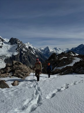 High up in Aoraki / Mount Cook National Park, the Ball Pass Summit Trek delivered everything we love about true alpine travel.
The first day began hiking into the cloud, trusting the process. Overnight the skies cleared, revealing Aoraki and the Caroline Face glowing in starlight ✨
What followed, was a classic alpine day — learning essential mountaineering skills, using crampons and ice axe, practising self-arrest, climbing Kaitiaki Peak, then crossing Ball Pass and returning via the Ball Glacier.
We finished with a stunning walk out along Ball Ridge, big views all the way to the valley floor.
A challenging, rewarding trek that blends alpine skills, high mountain scenery and real adventure.
📸 @elke_mountain_guide
Keen to join our next Ball Pass Summit Trek? Check out the details on our website:
🔗 https://alpinerecreation.com/new-zealand-alpine-hikes-trekking-and-snowshoeing/new-zealand-alpine-treks-and-hikes/ball-pass-summit-trek
#BallPass #AorakiMountCook #AlpineTrek #MountaineeringSkills #SouthernAlps - High up in Aoraki / Mount Cook National Park, the Ball Pass Summit Trek delivered everything we love about true alpine travel. 2