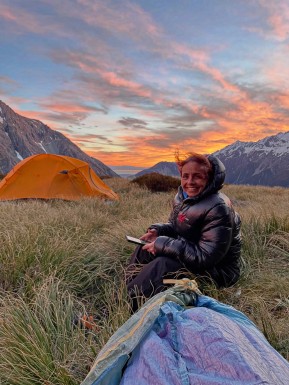 Perched high above the Hooker Valley near the Main Divide of the Southern Alps, watching the last light fire up Aoraki and fade toward Pukaki.
The wind never let up, but the stars didn’t disappoint — Southern Cross blazed over our tents, and the Milky Way was out in full force ⛺️✨
A wild, windy, unforgettable night out high in the mountains.
📸 @elke_mountain_guide @biaboucinhas
#Aoraki #MountCook #HookerValley #LakePukaki #SouthernCross #NZMountains #CoplandPass #FitzgeraldPass #RealBackcountry #SouthernAlps #Mountaineering #NightPhotography #DarkSky #Starlight #Sunset #Mountaineering #NZMGA #GuidesLife - Perched high above the Hooker Valley near the Main Divide of the Southern Alps, watching the last light fire up Aoraki and fade toward Pukaki. 8